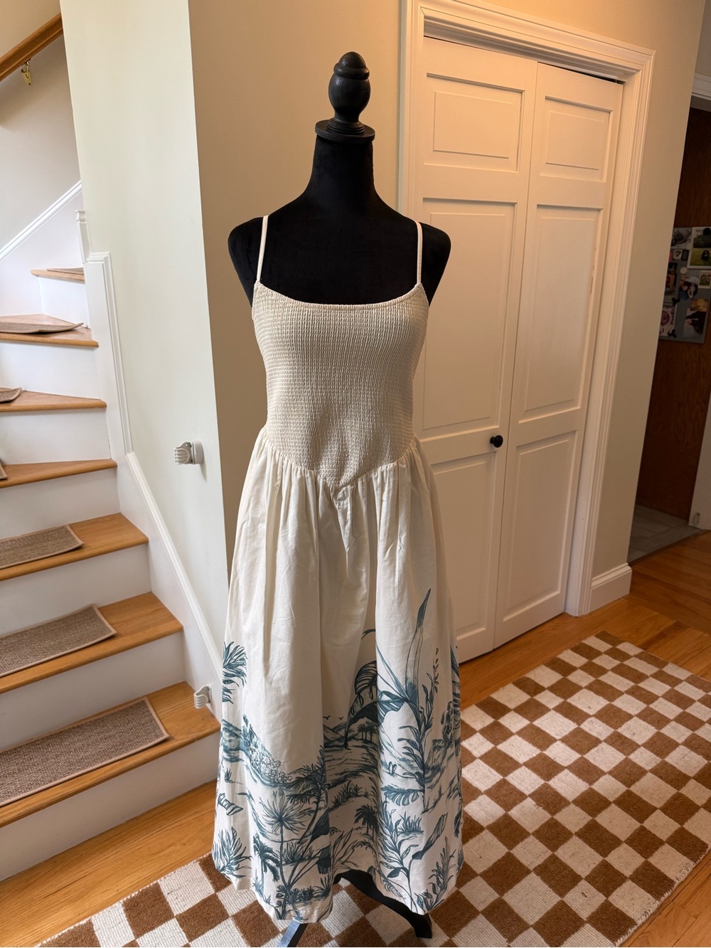 Abercrombie & Fitch smocked dipped Waist Dress.